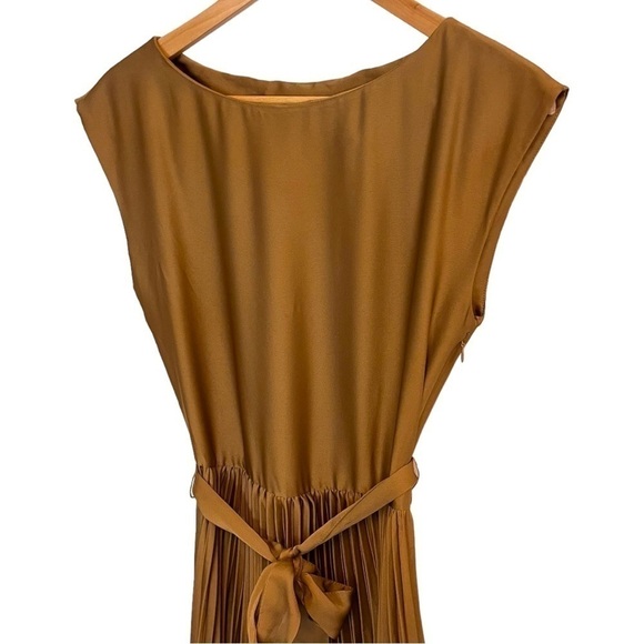 H&M Calf Length Midi Sleeveless Dress with Full & Drapey Plisse Skirt - Picture 6 of 16